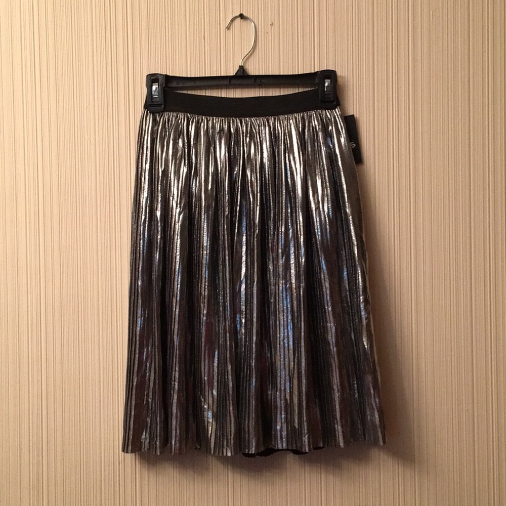 NEW Knee Length Silver Kid’s Skirt